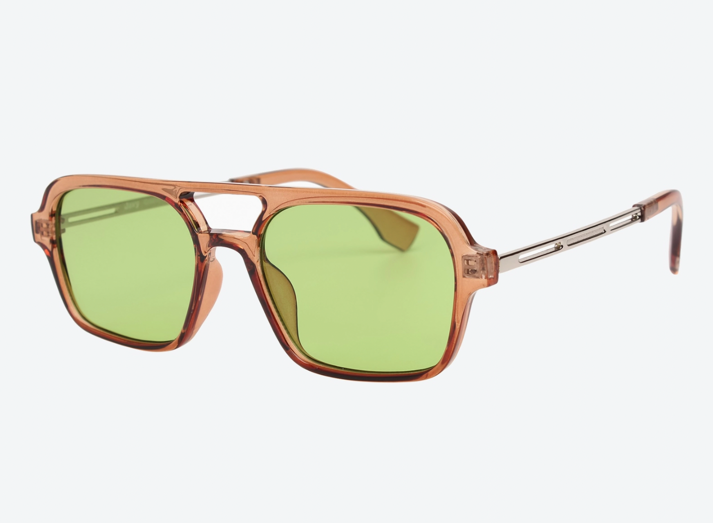 Groove Theory - Brown/Green Sunglasses