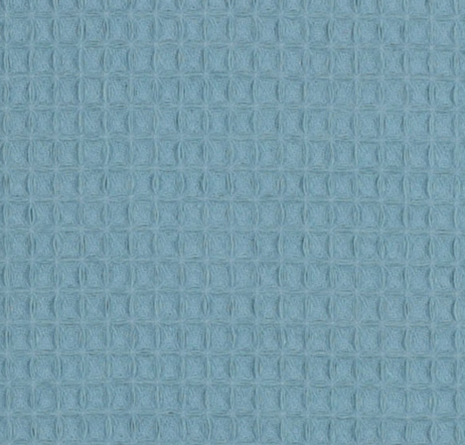 Blue Cotton Waffle