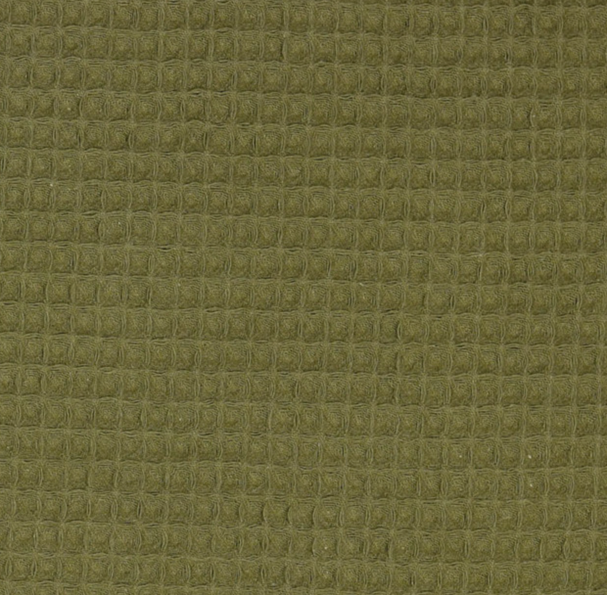 Moss Green Cotton Waffle