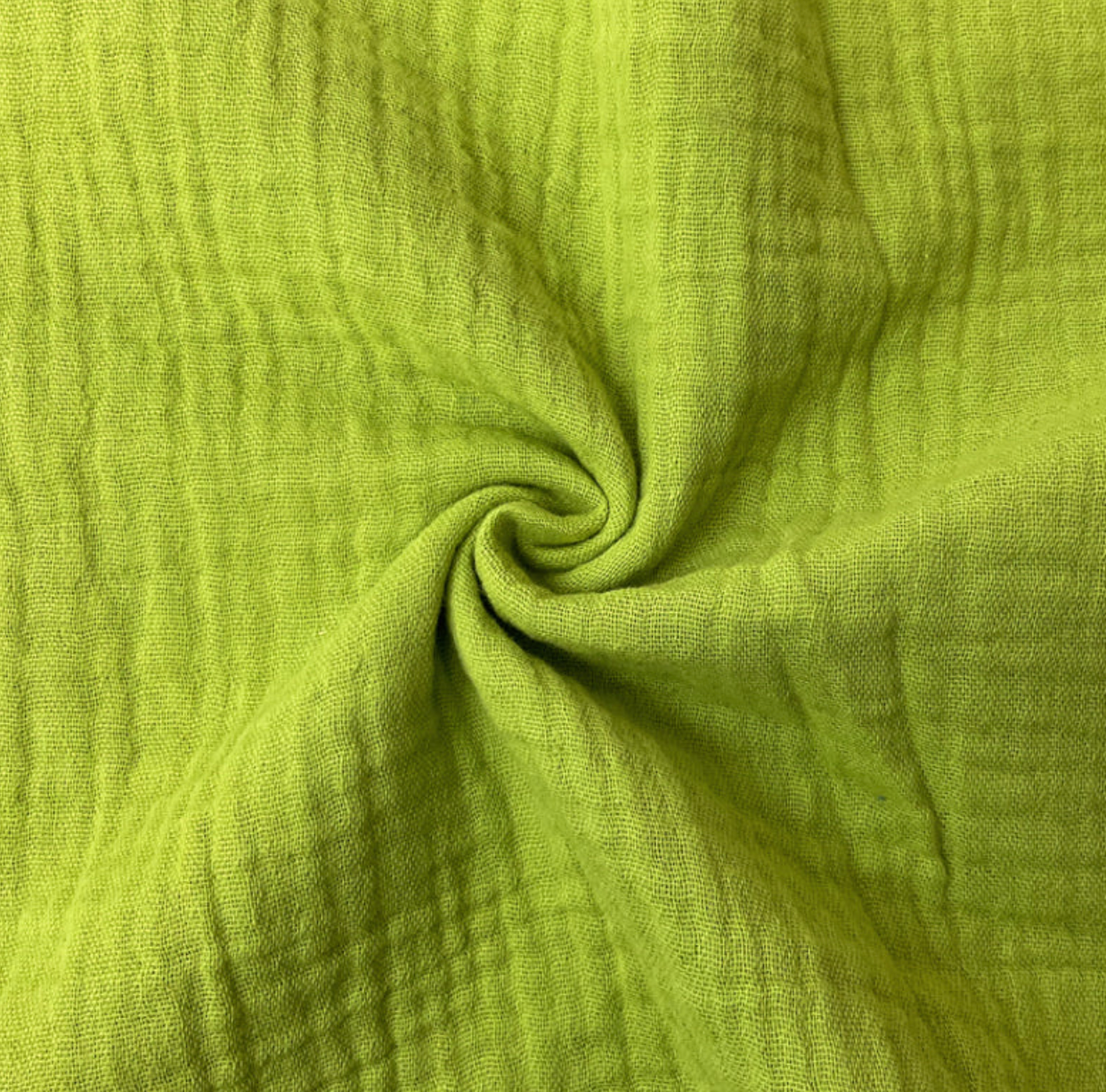 Neon Green Cotton Double Gauze