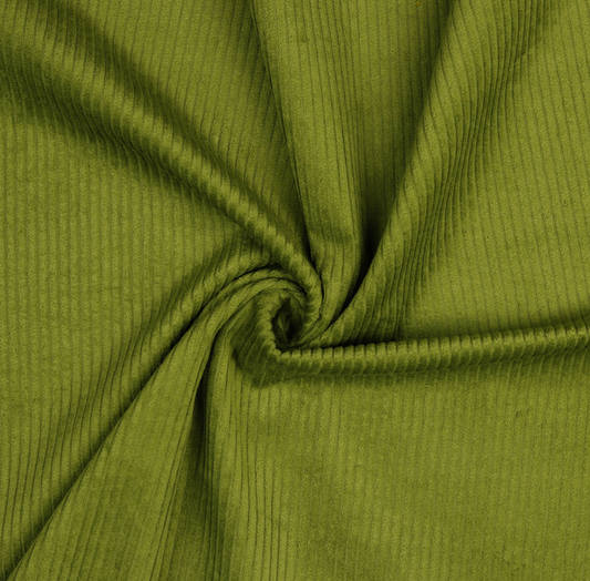 Pickle Green Washed Corduroy