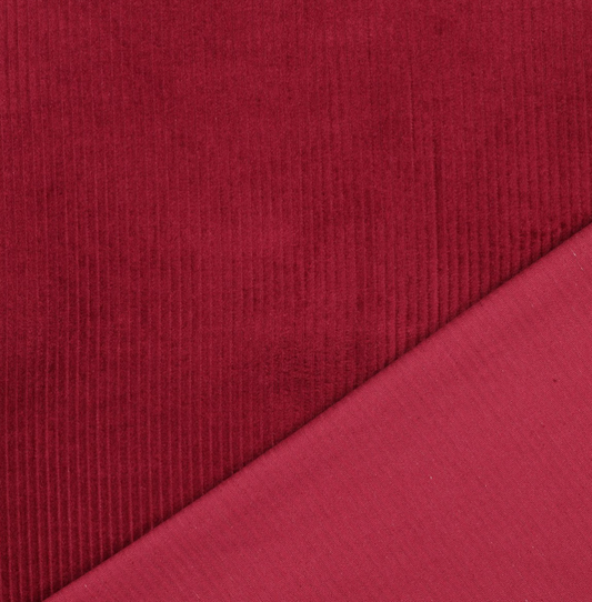 Wine Red Washed Corduroy