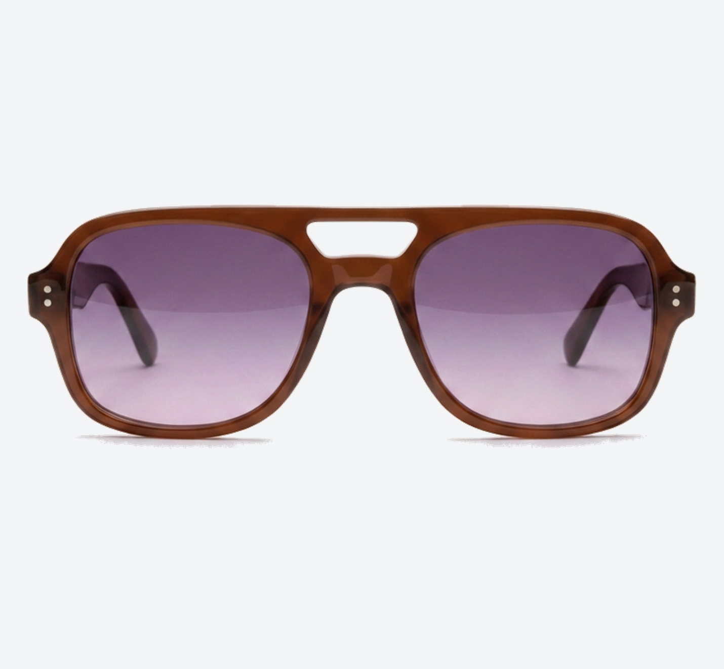 Captain Brown/Purple Sunglasses