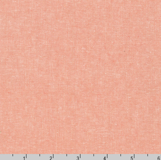 Kaufman Essex Yarn Dyed Coral
