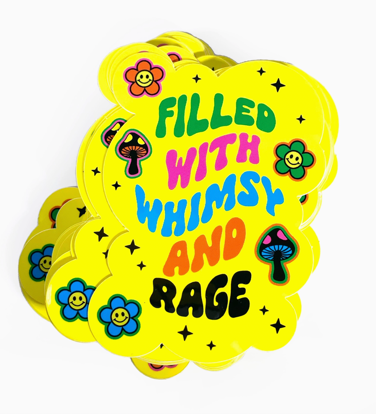 Filled With Whimsy and Rage Sticker