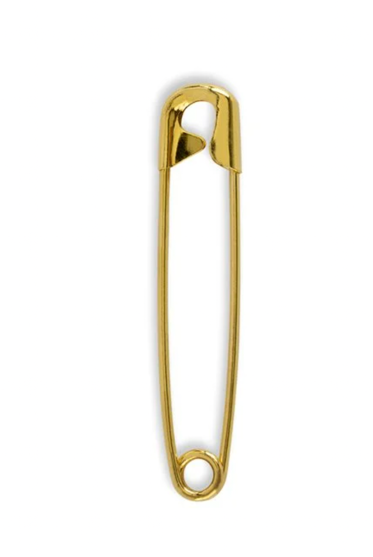 Brass Safety Pins, 20 ct