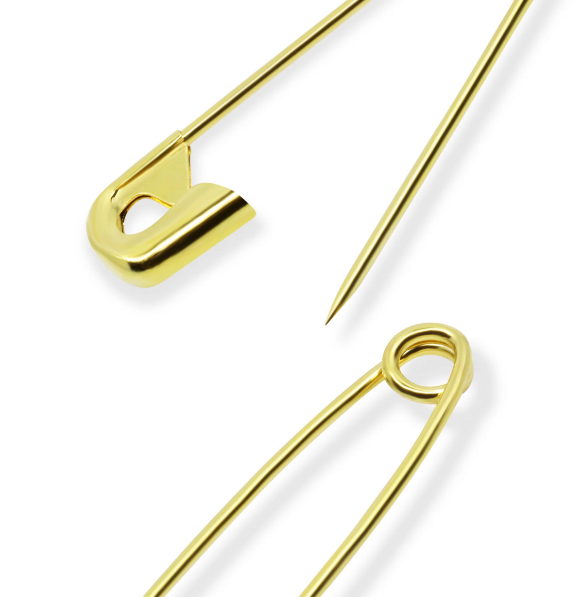 Brass Safety Pins, 20 ct