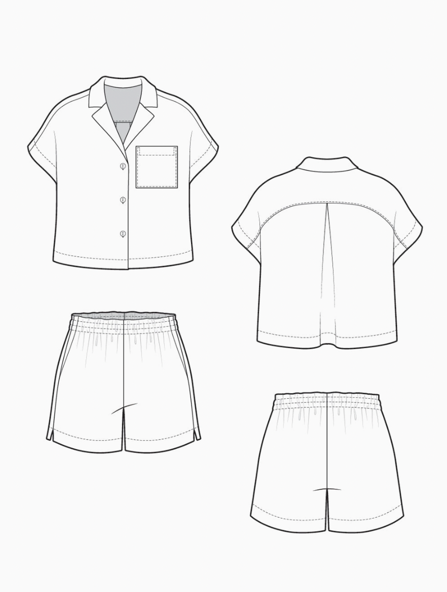 Adriana Matching Set Sewing Pattern XXS-6XL