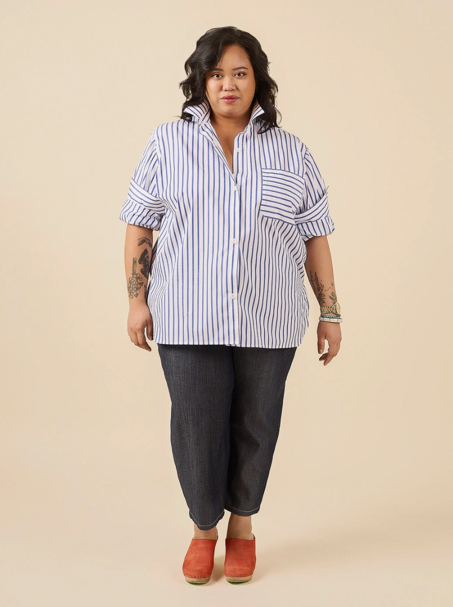 Jenna Shirt + Shirtdress Sewing Pattern XXS-4XL