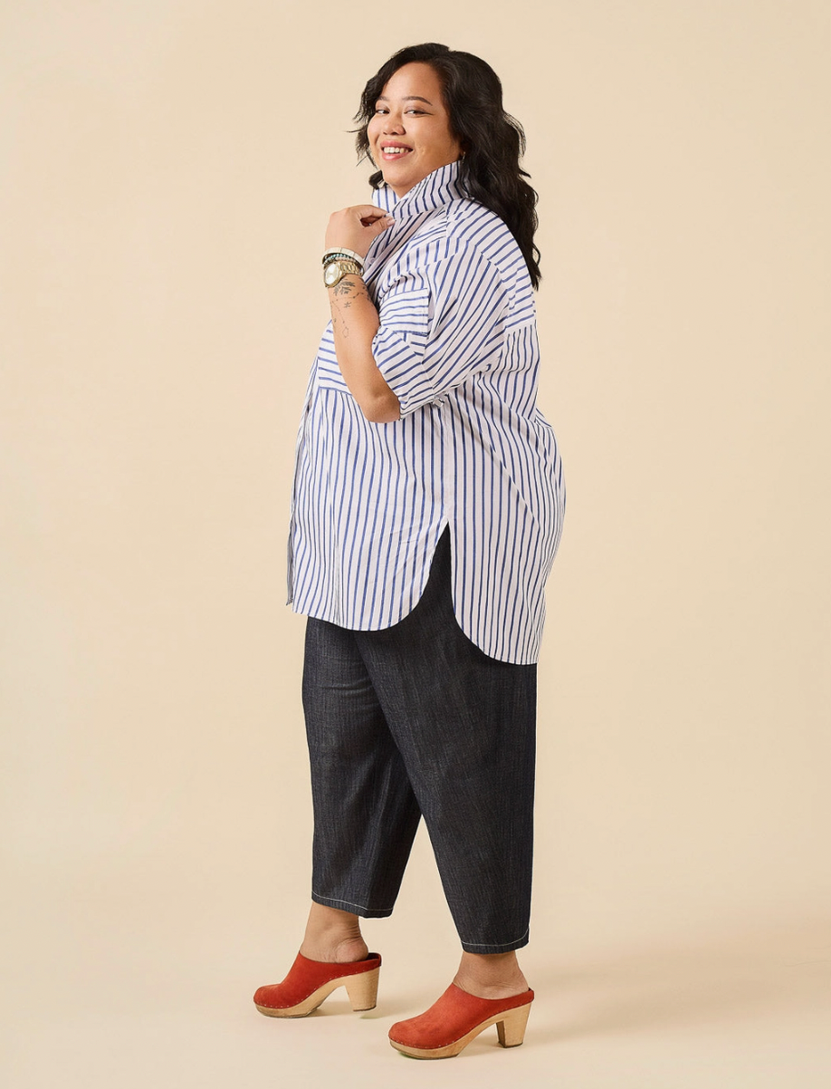 Jenna Shirt + Shirtdress Sewing Pattern XXS-4XL