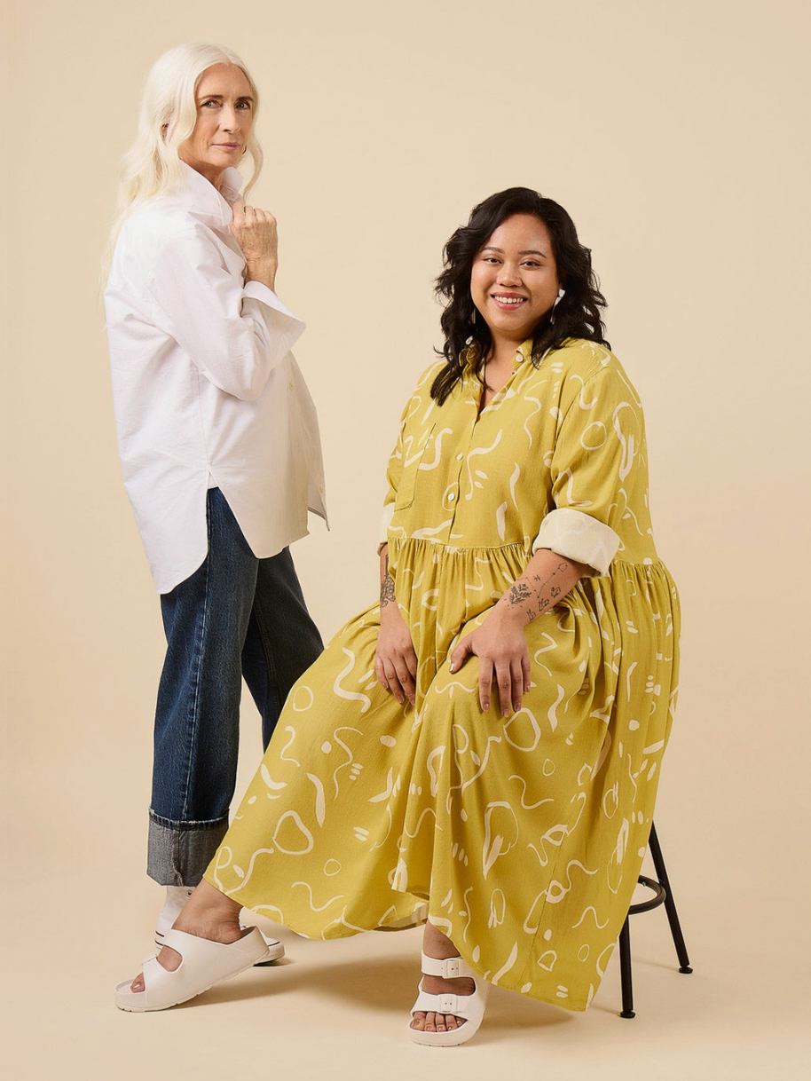 Jenna Shirt + Shirtdress Sewing Pattern XXS-4XL