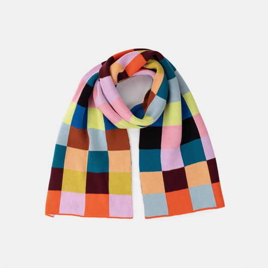 Color Patch Big Scarf - Sport