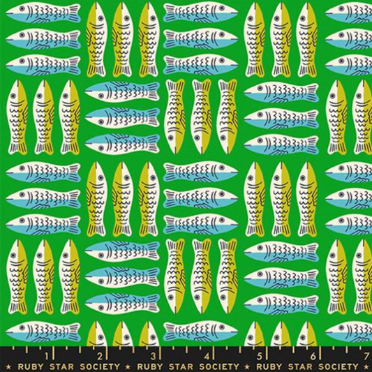 Fish Calico Verdant Green