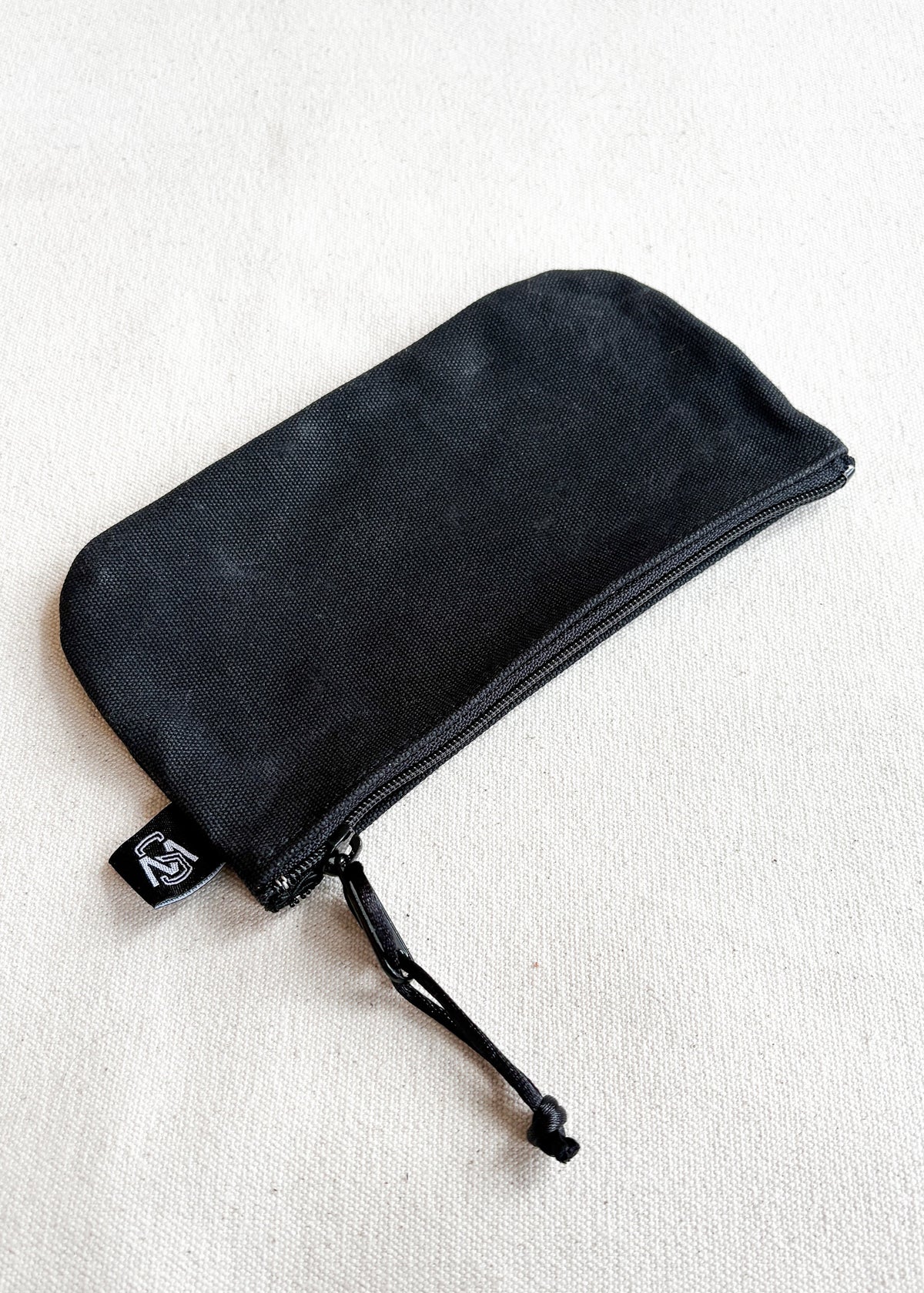 Small Waxed Canvas Zipper Pouch