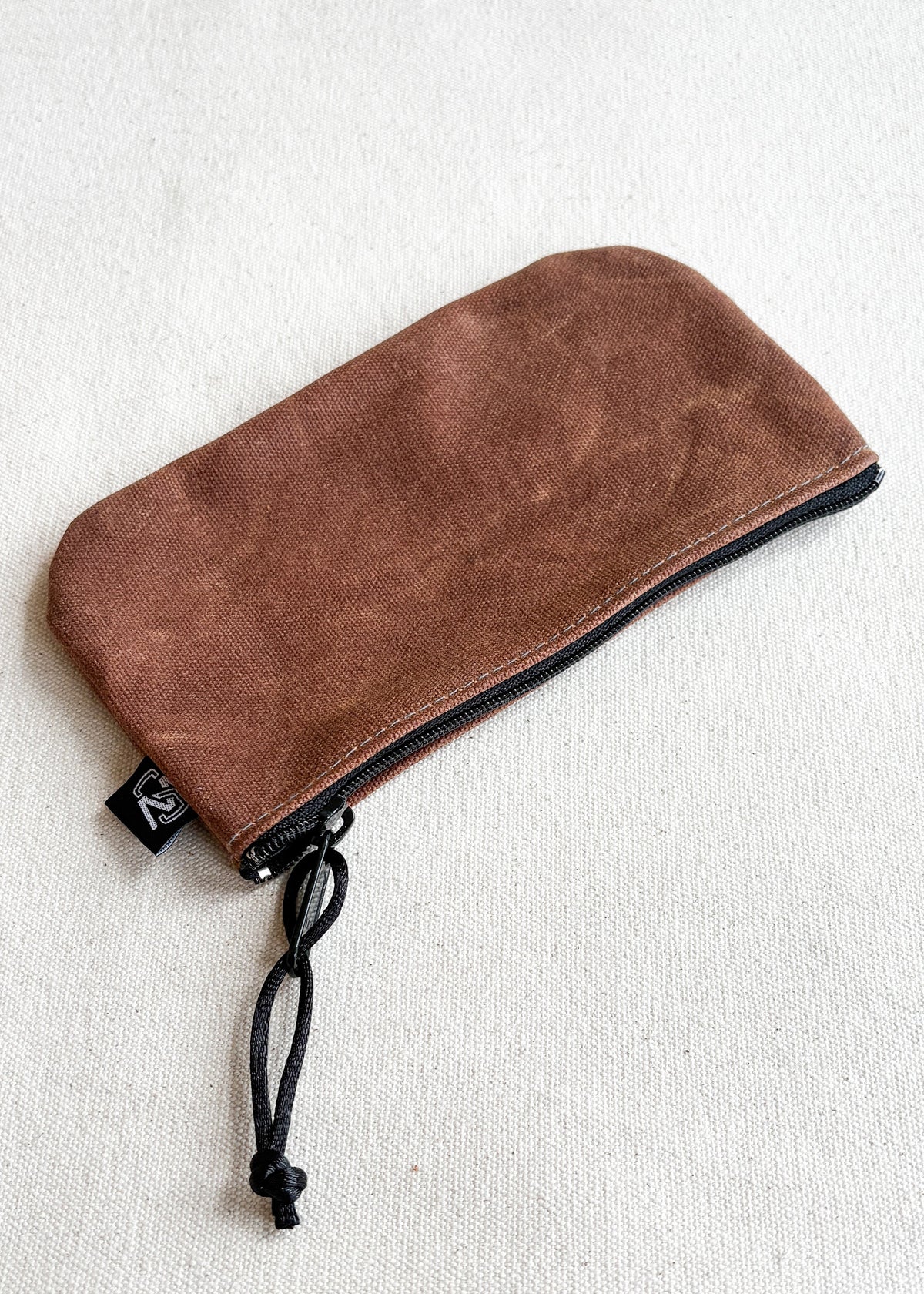 Small Waxed Canvas Zipper Pouch