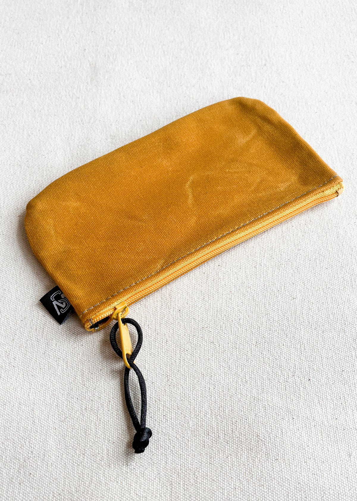 Small Waxed Canvas Zipper Pouch