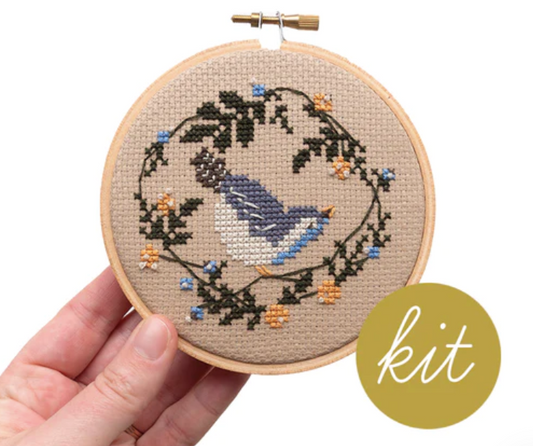 Spring Bird Cross Stitch Kit