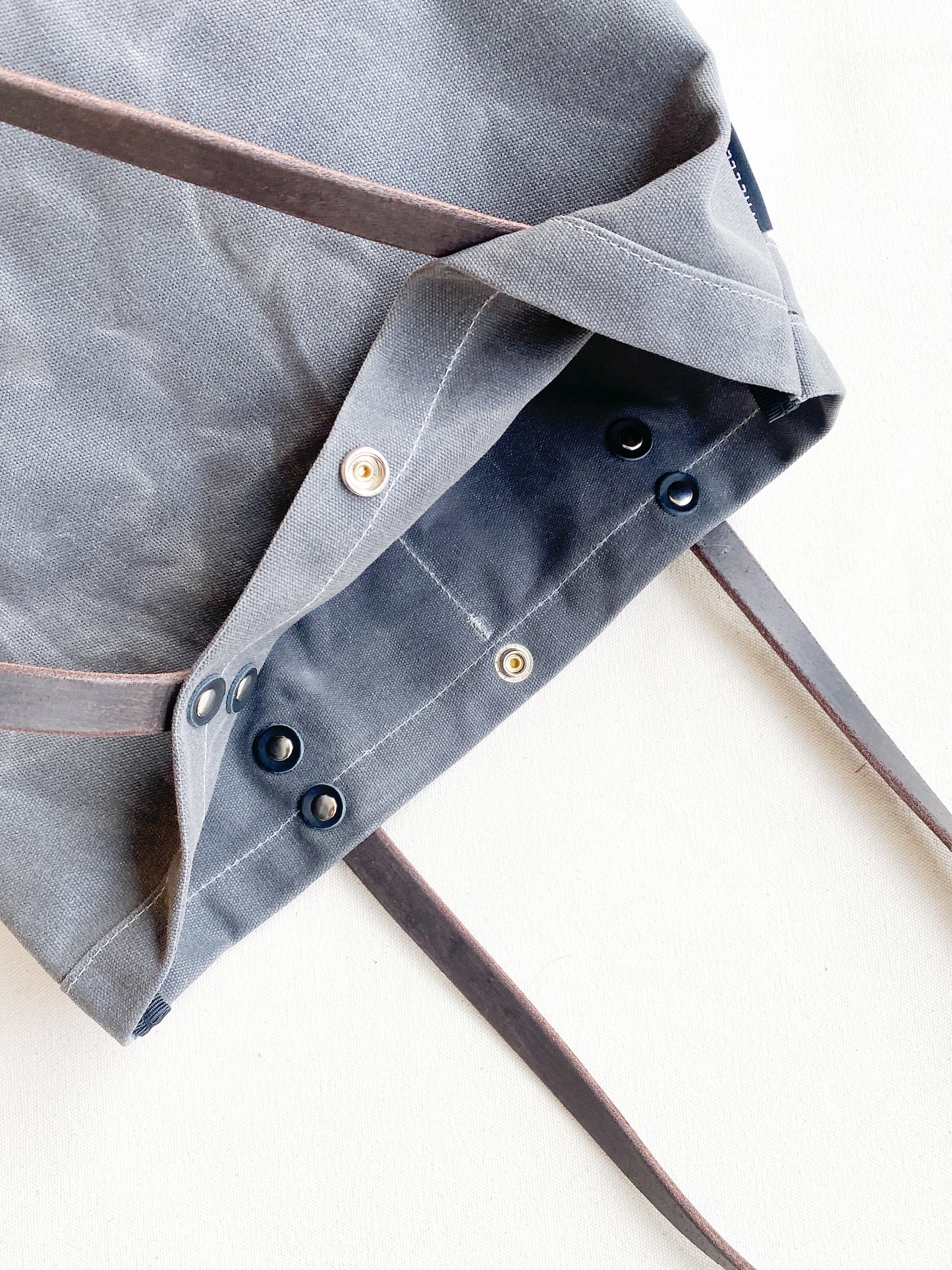Leather Washers make sure the handles are securely attached. Durable snap closure. 