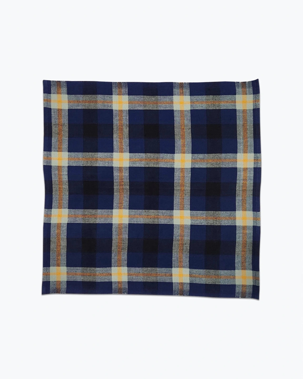 Handwoven Cotton Charleston Plaid Napkin Pair - Azurite