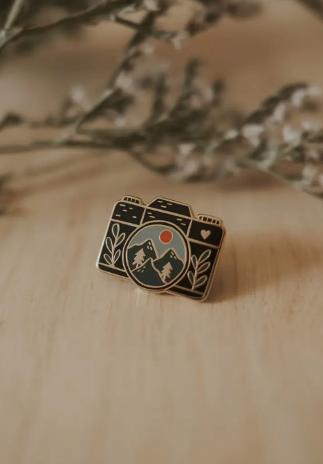 Camera Enamel Pin