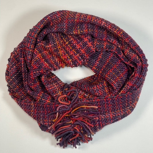 Fireworks Handwoven Scarf by The Village Weaver