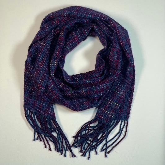 Night Traffic Handwoven Scarf by The Village Weaver