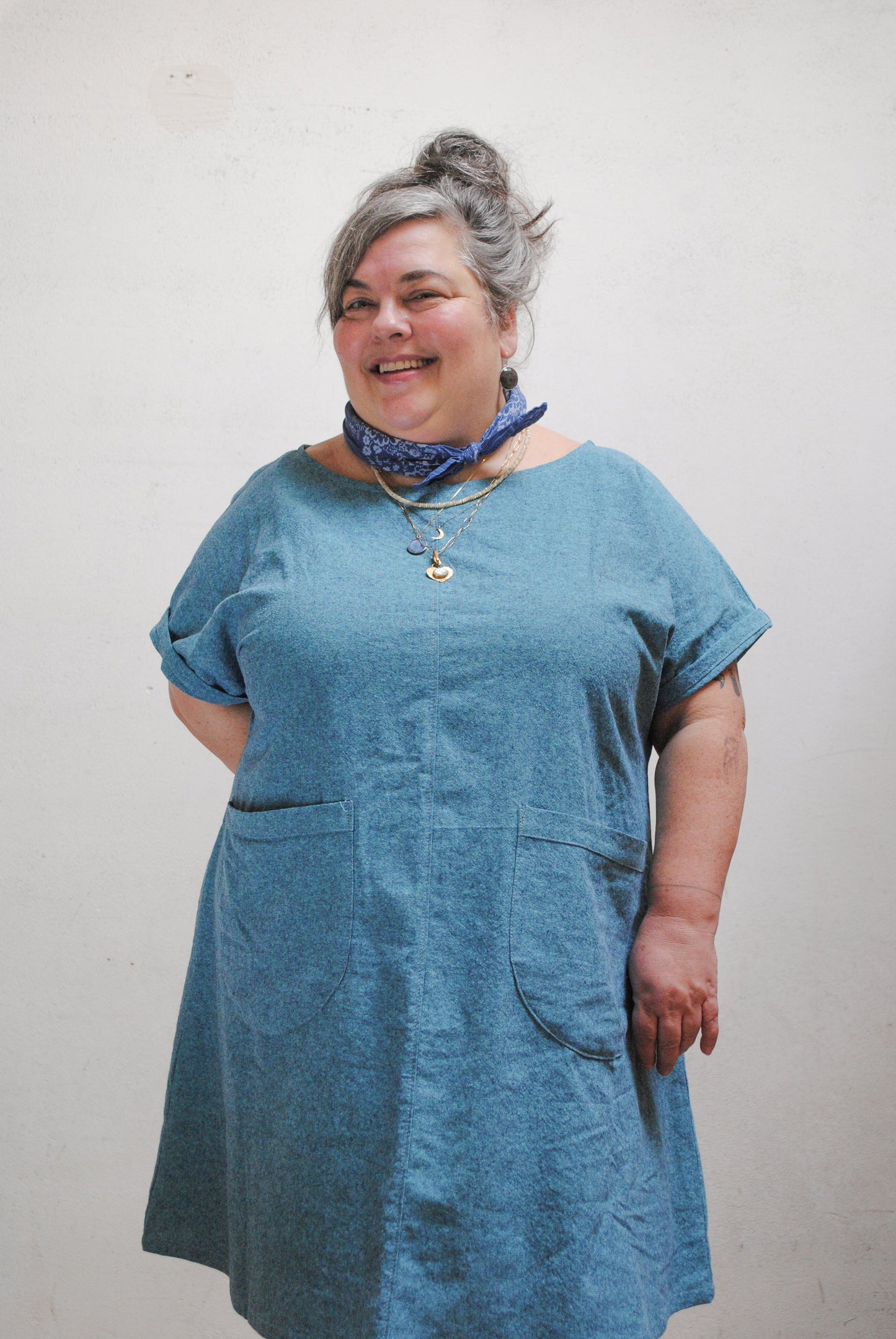 Made To Order Basic Dress - Marine Blue