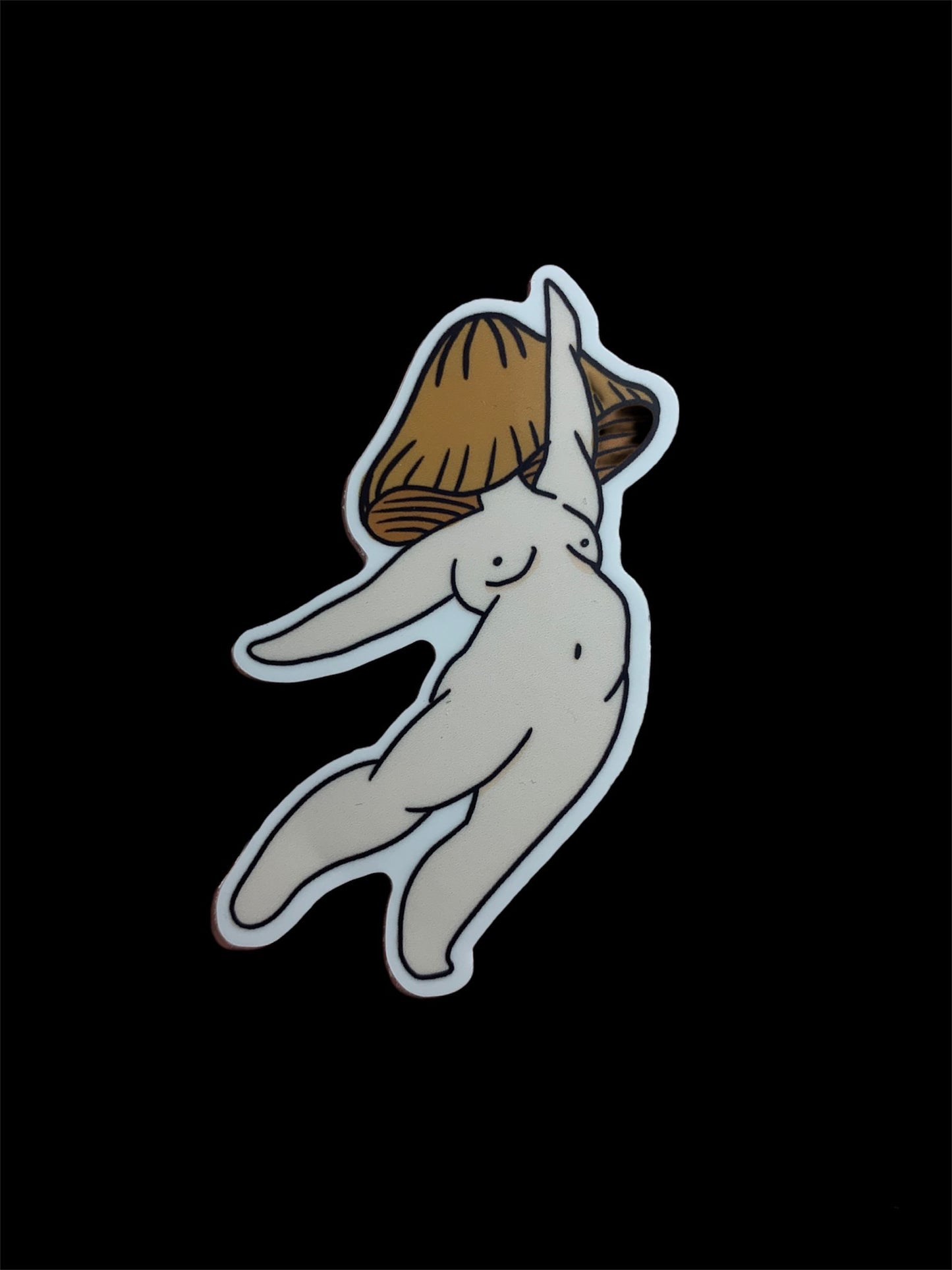 Dancing Mushroom Person Sticker