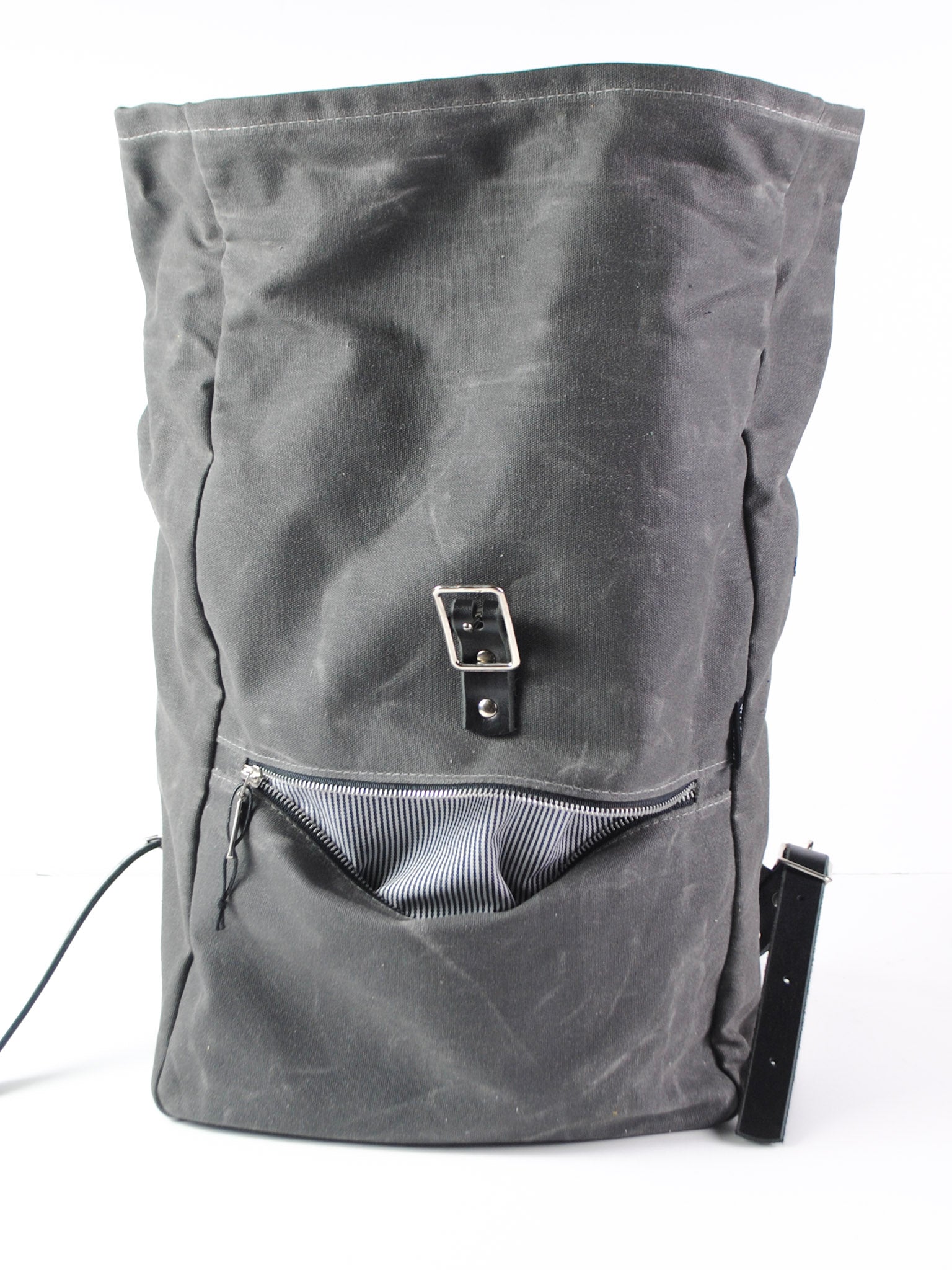 Canvas Rolltop Backpack, Coal