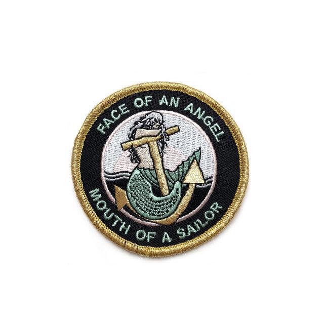 "Face of an Angel, Mouth of a Sailor" embroidered patch.